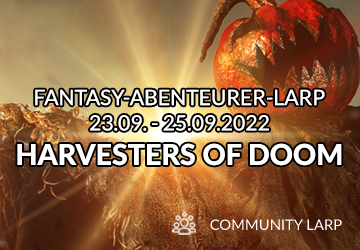 Harvesters of Doom: Fantasy Abenteurer LARP vom 23.-25.09.2022 auf Burg Bilstein