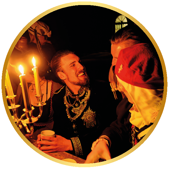 Tavernen-Stimmung in den Katakomben