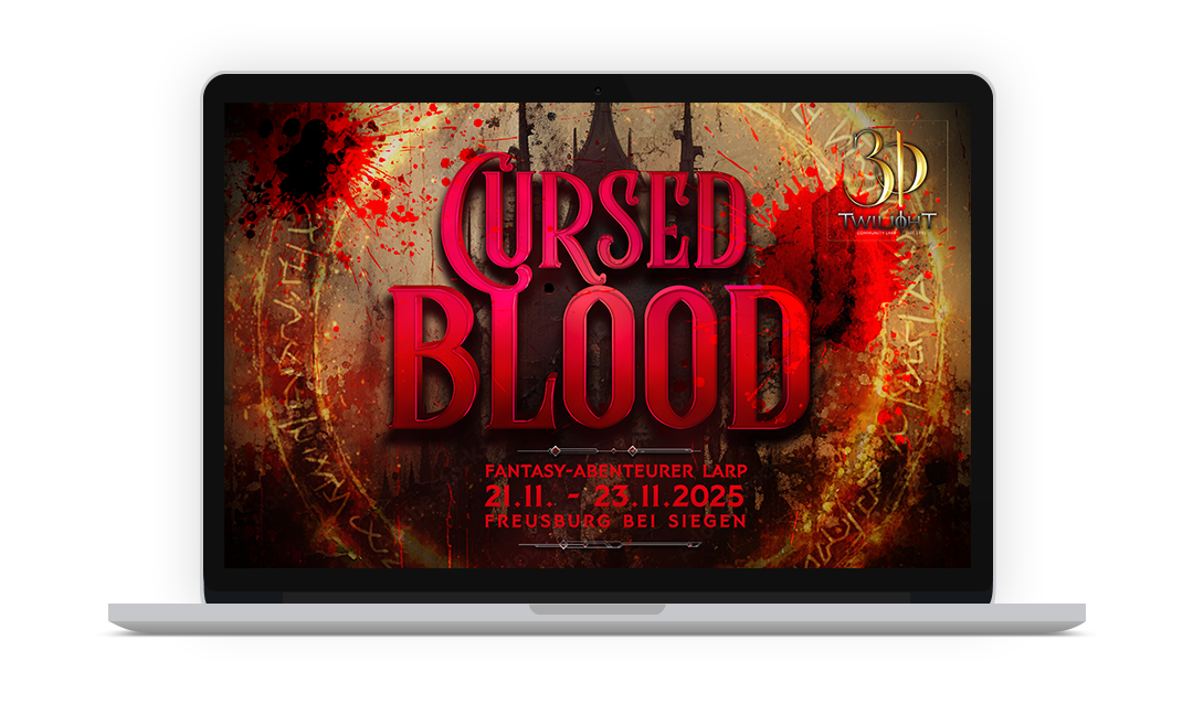 Download Desktop Wallpaper "CURSED BLOOD", Fantasy Abenteurer LARP vom 21.11. - 23.11.2025 auf der Freusburg