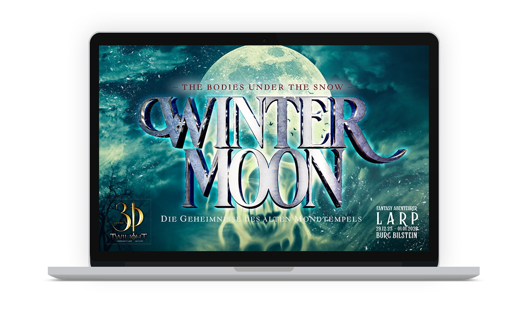 Download Desktop Wallpaper "WINTER MOON", Fantasy Abenteurer LARP vom 29.12.25 - 01.01.2026 auf Burg Bilstein