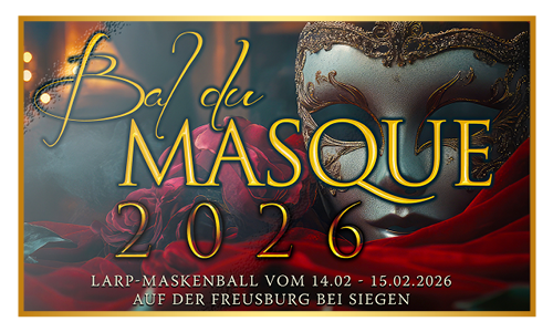 Bilder (LARP-Fotos) des BAL du MASQUE 2026 (14.02. – 15.02.2026 auf der Freusburg)