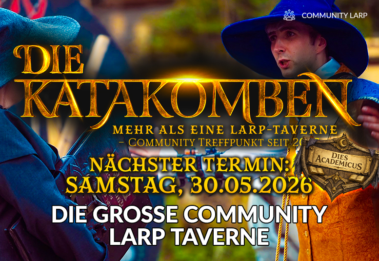 DIE KATAKOMBEN (Fantasy LARP Taverne) am 30.05.2026 ab 18 Uhr im alten Fort in Köln