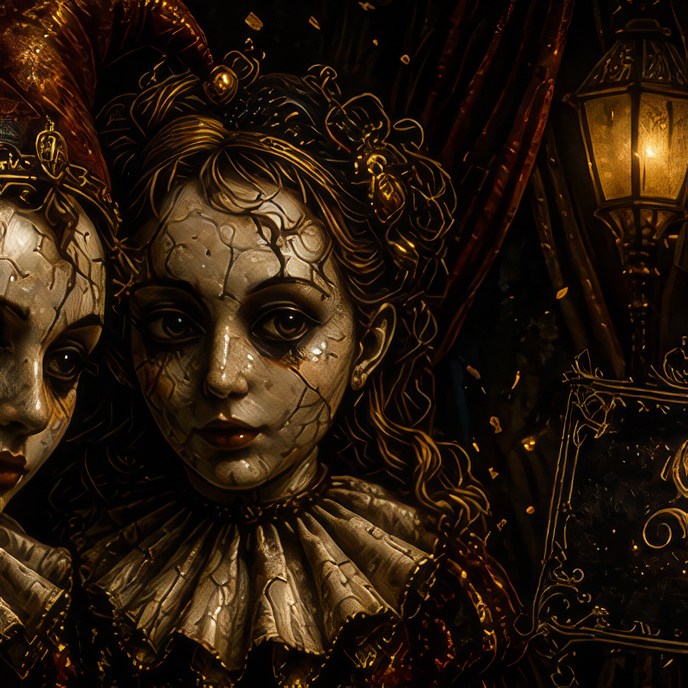 "The puppets dance …"