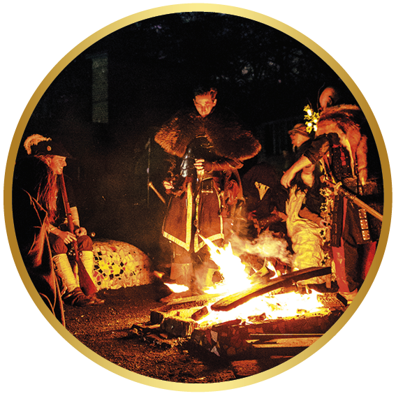 Lagerfeuer in den Katakomben